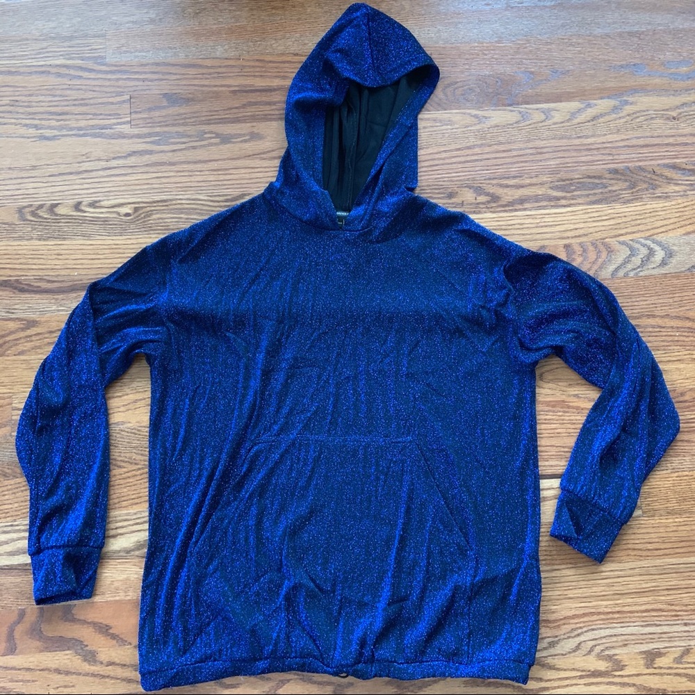 Blue sparkle hoodie